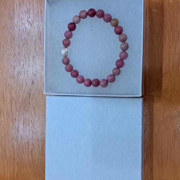 Rhodonite Stone Bracelet - Picture 5 of 5